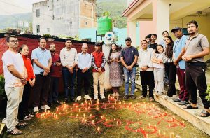 संविधान दिवसमा पत्रकार महासंघ बागलुङद्वारा दीप प्रज्वलन