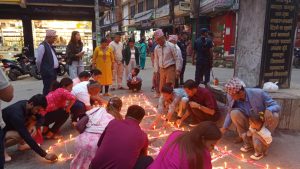 ‘जेनजी’ सहिदको सम्मानमा कांग्रेस बागलुङद्वारा दीप प्रज्वलन