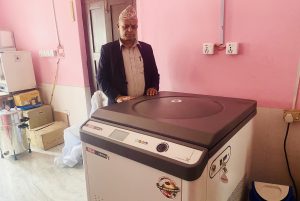 बागलुङमा अझै सञ्चालनमा आएन रातो र सेतो रगत छुट्टाउने मेसिन
