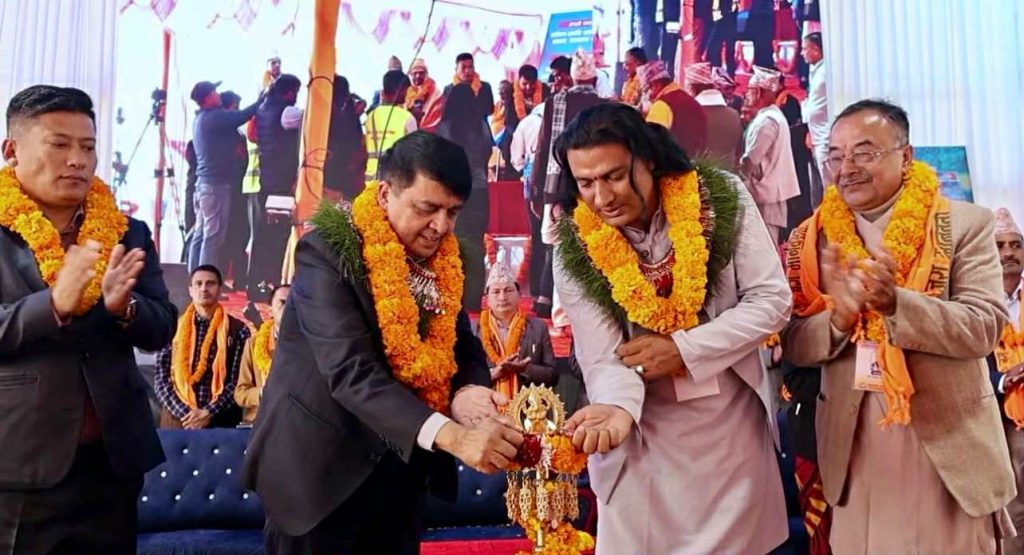 मानवसेवा आश्रम बागलुङको भवन निर्माणार्थ महायज्ञ सुरु