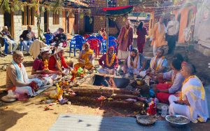 मालिकाको गौशालामा अखण्ड विष्णुसहस्रनाम पाठपारायण