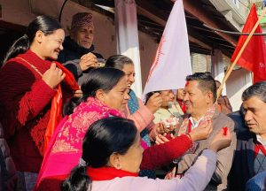 बागलुङ-१ मा एमालेको घरदैलो अभियान सुरू