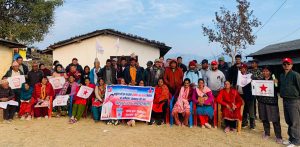 बडिगाडमा नेकपा र राजमोको घरदैलो