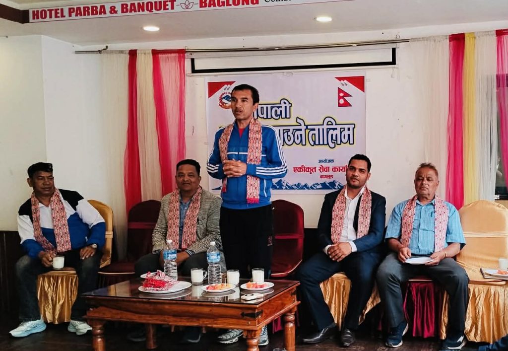 युवालाई स्वरोजगार बनाउन नेपाली खाना बनाउने तालिम