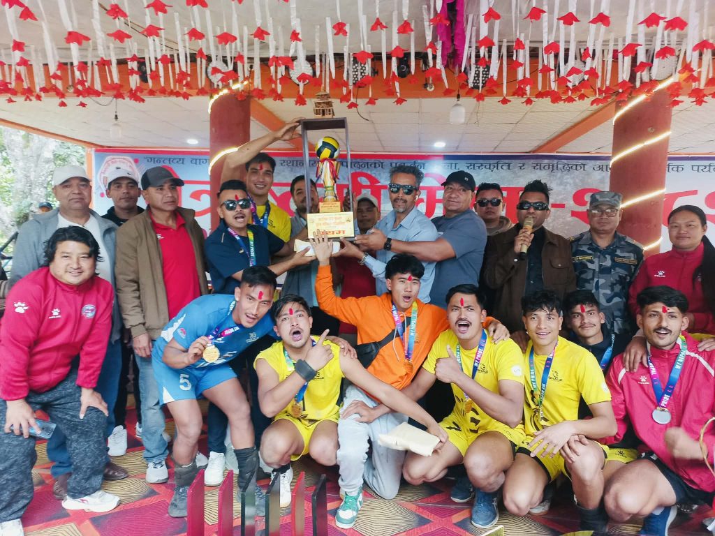 कालिका कप भलिबलको उपाधि घले हार्भेस्टिङ अष्ट्रेलियालाई