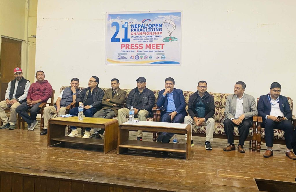 पोखरामा खुला प्याराग्लाइडिङ च्याम्पियनसिप हुँदै