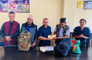 सुवेदीद्वारा अपाङ्गता भएका व्यक्तिलाई  सहयोग
