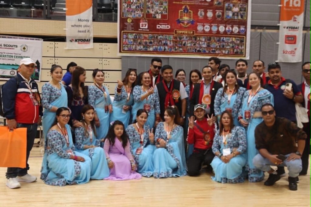 खेलकुदमार्फत शिक्षामा सहयोग गर्दे घुम्टे युवा परिवार जापान