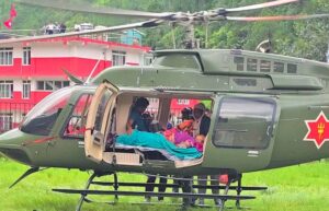 हेलिकप्टरमार्फत उद्धार गरिएकी सुत्केरीको मृत्यु
