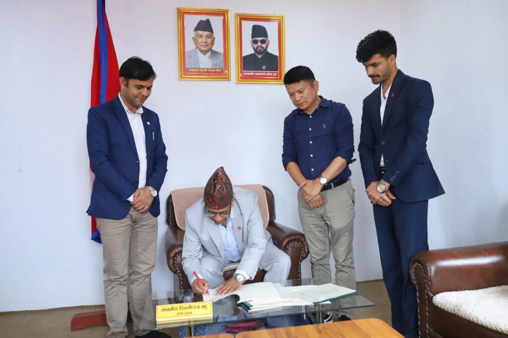 प्रदेश प्रमुख भट्टद्वारा गाँजासम्बन्धी विधेयक प्रमाणीकरण