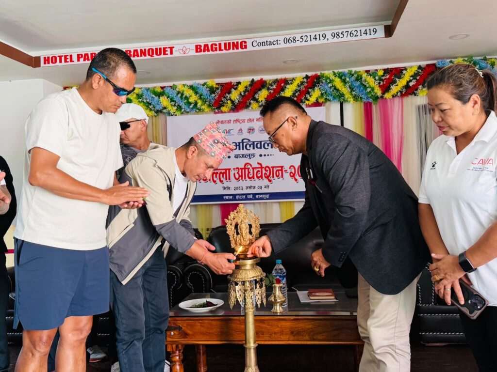 भलिबल संघ बागलुङमा नयाँ नेतृत्व, अध्यक्षमा भण्डारी